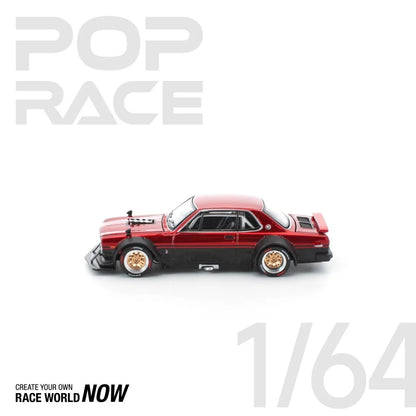 POP RACE V8 DRIFT RED BLACK PR640267 1/64 Diecast