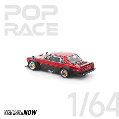 POP RACE V8 DRIFT RED BLACK PR640267 1/64 Diecast