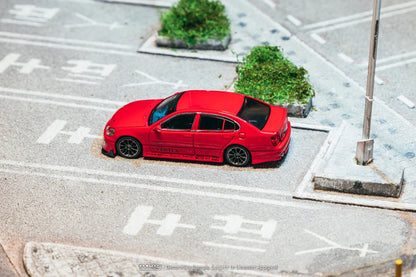 Tarmac Works VERTEX Toyota Aristo JZS161 Red with Tarmac Cards T64G-081-RE 1/64 Diecast