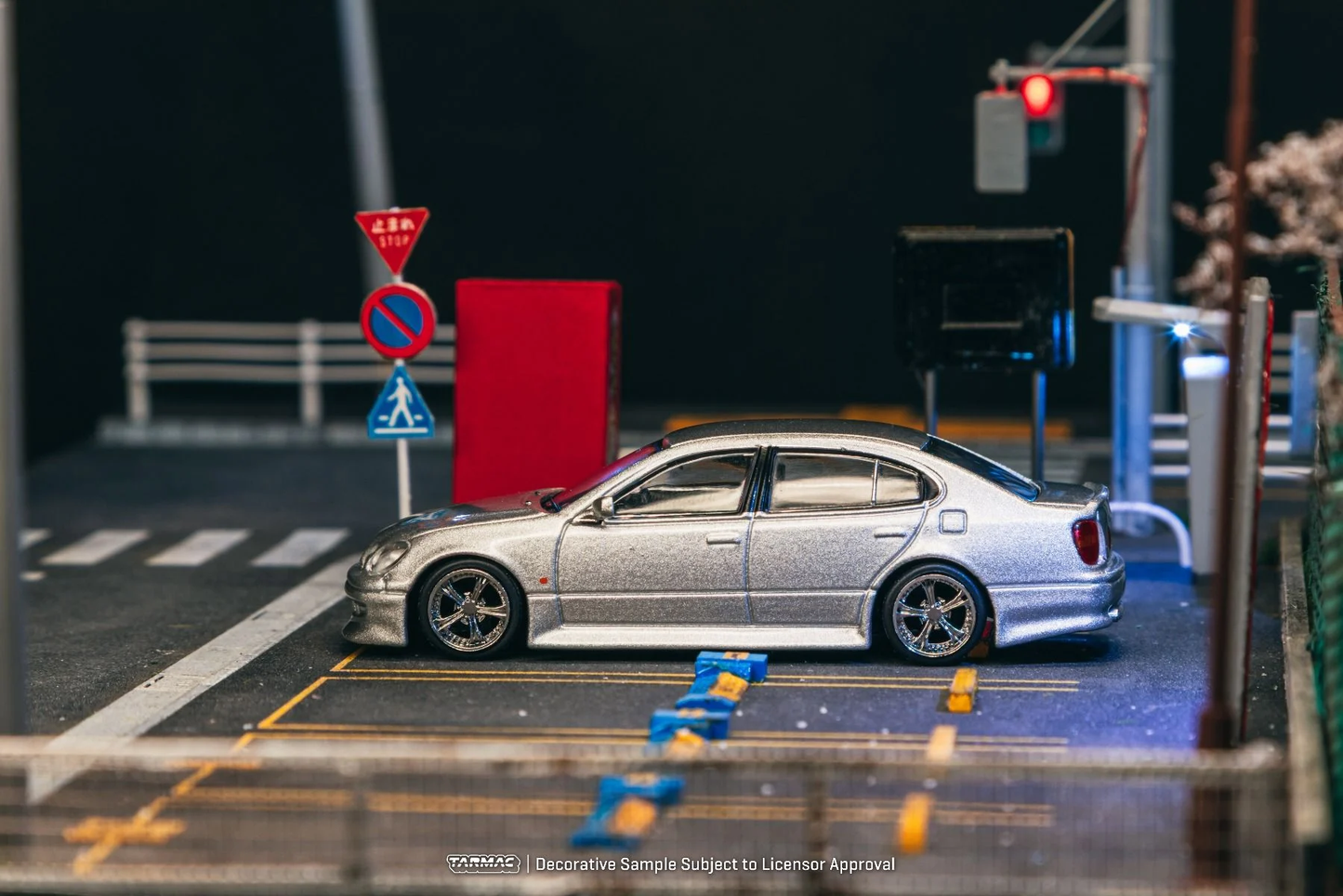 Tarmac Works VERTEX Toyota Aristo JZS161 Silver T64G-081-SL 1/64 Diecast