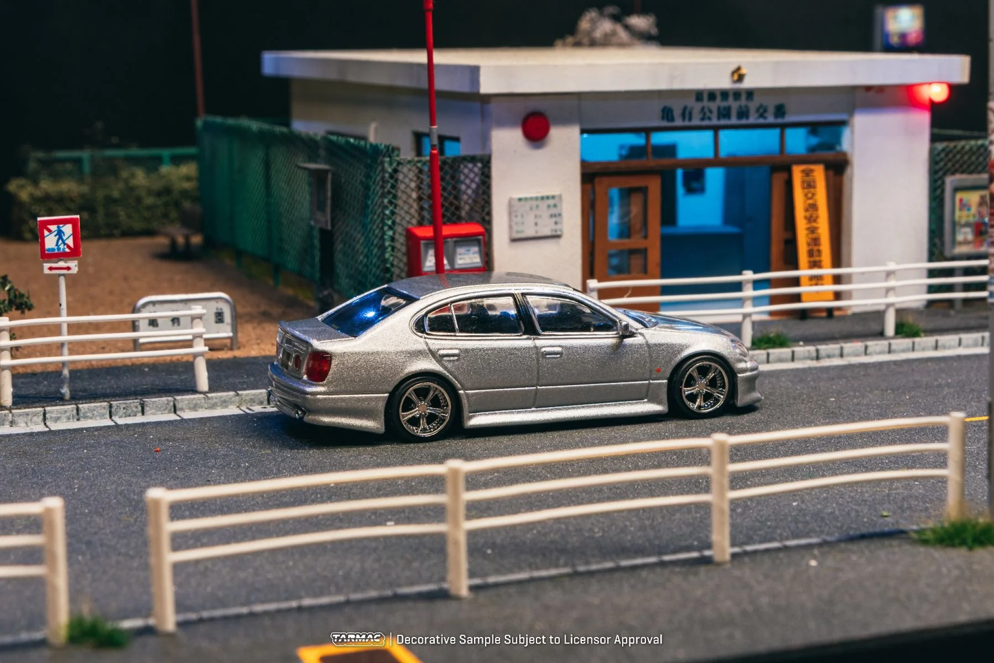 Tarmac Works VERTEX Toyota Aristo JZS161 Silver T64G-081-SL 1/64 Diecast