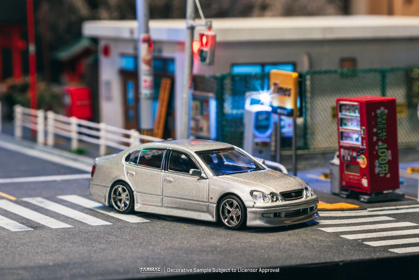Tarmac Works VERTEX Toyota Aristo JZS161 Silver T64G-081-SL 1/64 Diecast