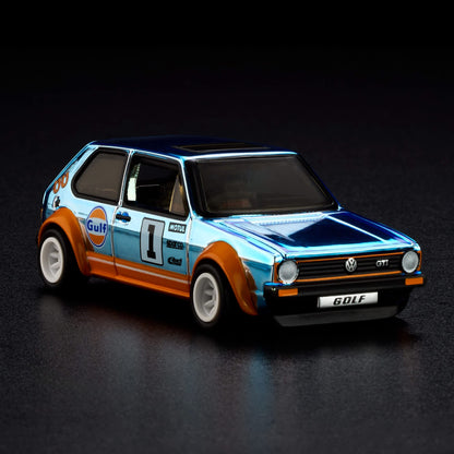 Hot Wheels Volkswagen 1976 Golf Mk1 GTI Spectraflame Gulf Blue 2026 RLC 1/64 Diecast