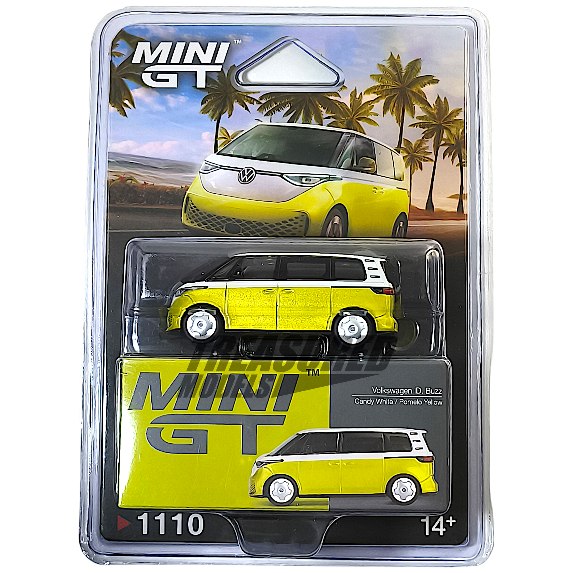 Mini GT Volkswagen ID.Buzz Candy White Pomelo Yellow Blister