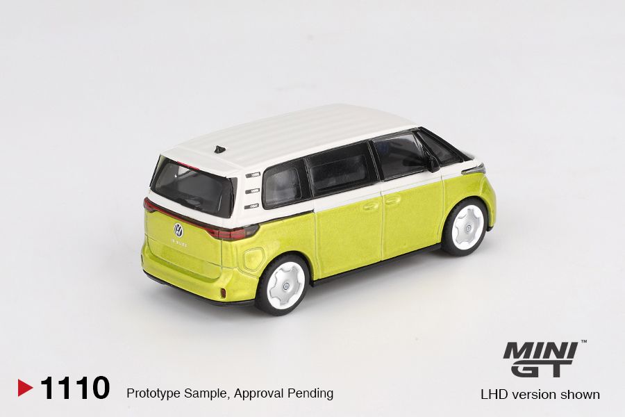 Mini GT Volkswagen ID.Buzz Candy White Pomelo Yellow MGT01110 1/64 Diecast