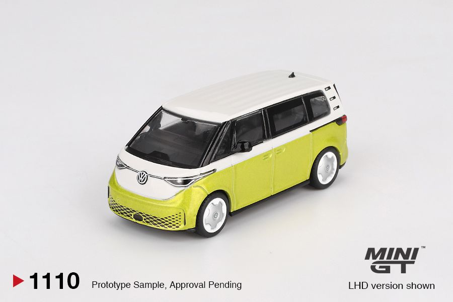 Mini GT Volkswagen ID.Buzz Candy White Pomelo Yellow MGT01110 1/64 Diecast