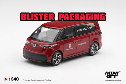[Pre-Order] Mini GT Volkswagen ID. Buzz Porsche Renndienst Blister Packaging MGT01340-BL 1/64 Diecast