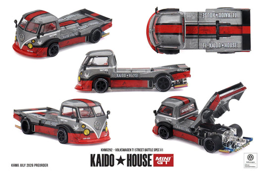 [Pre-Order] Kaido House Volkswagen T1 Street Battle Spec V1 KHMG292 1/64 Diecast