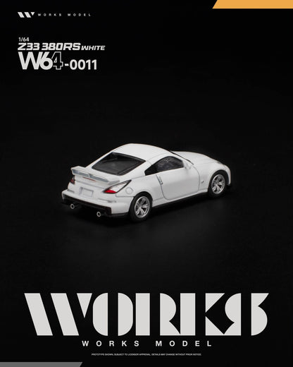[Pre-Order] Works Model Z33 380RS WHITE W640011 1/64 Diecast