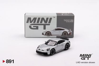 Mini GT Porsche 911 Dakar Ice Gray Metallic MGT00891 1/64 Die Cast