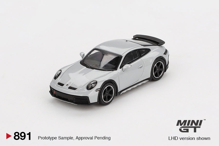 Mini GT Porsche 911 Dakar Ice Gray Metallic MGT00891 1/64 Die Cast