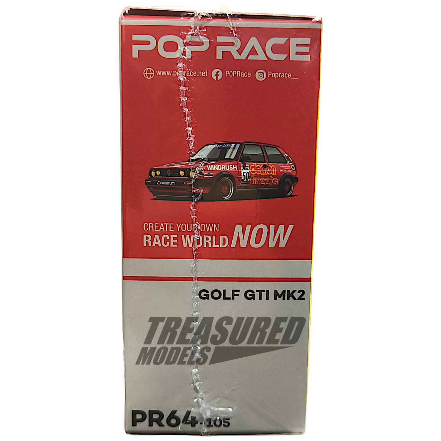 Pop Race Volkswagen Golf GTI MK2 Golf Team Demon Tweeks BTCC 1988 PR640105 1/64 Diecast