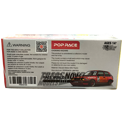 Pop Race Volkswagen Golf GTI MK2 Golf Team Demon Tweeks BTCC 1988 PR640105 1/64 Diecast