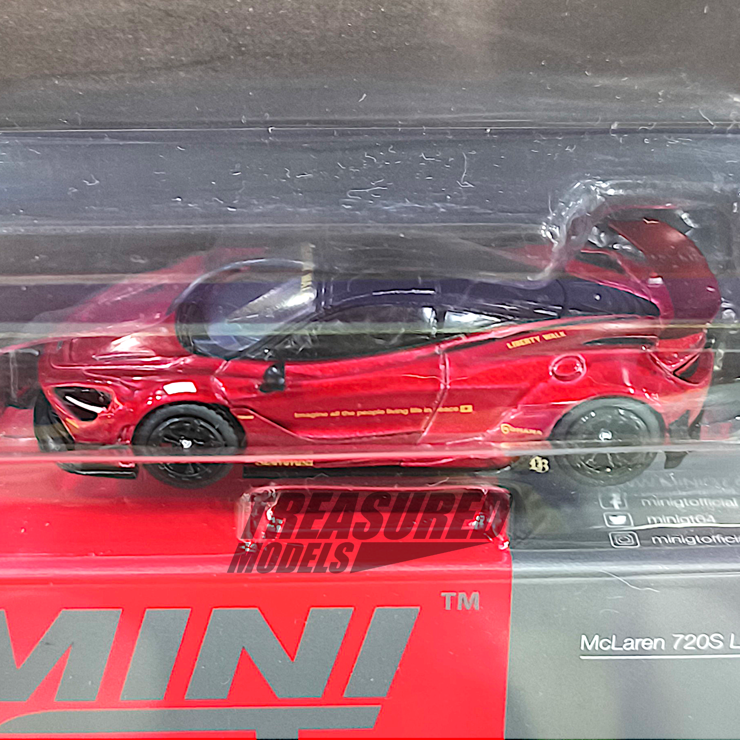 Mini GT McLaren 720S LB☆Works Gem Red Blister Packaging MGT00828