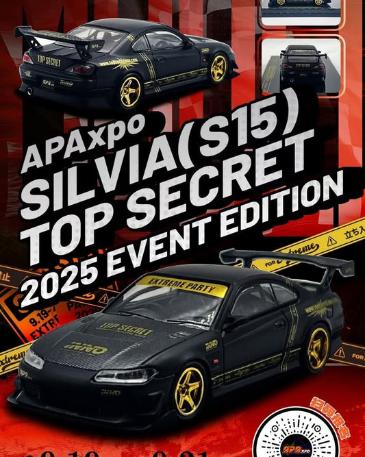 Inno64 Nissan Silvia S15 Top Secret Black APAxpo 2025